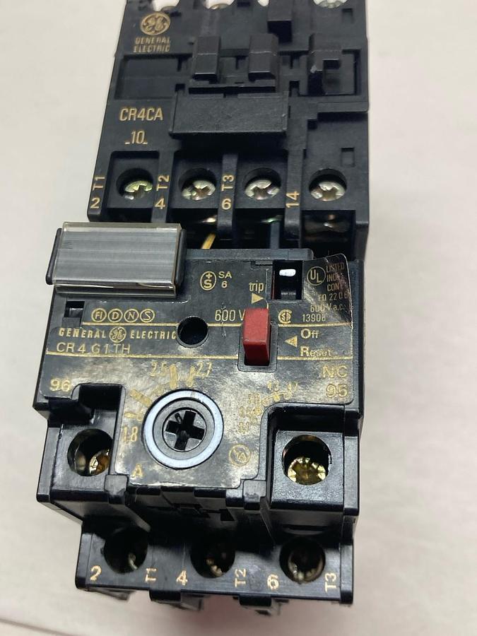 Used General Electric,CR4CA w/ CR4G1TH,Contactor
