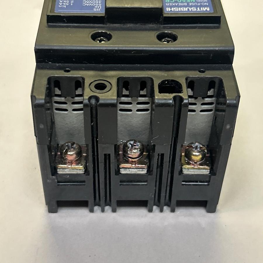 Used MITSUBISHI,NF50-CP,NO FUSE BREAKER 50A 600V 3P