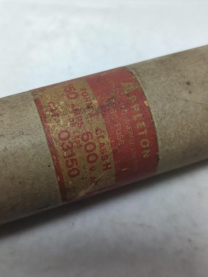 Used APPLETON,03150,CLASS H FUSE 150 AMP PRE-OWNED