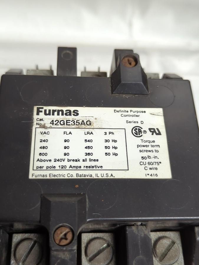 Used FURNAS,42GE35AG,SERIES D DEFINITE PURPOSE CONTROLLER PRE-OWNED