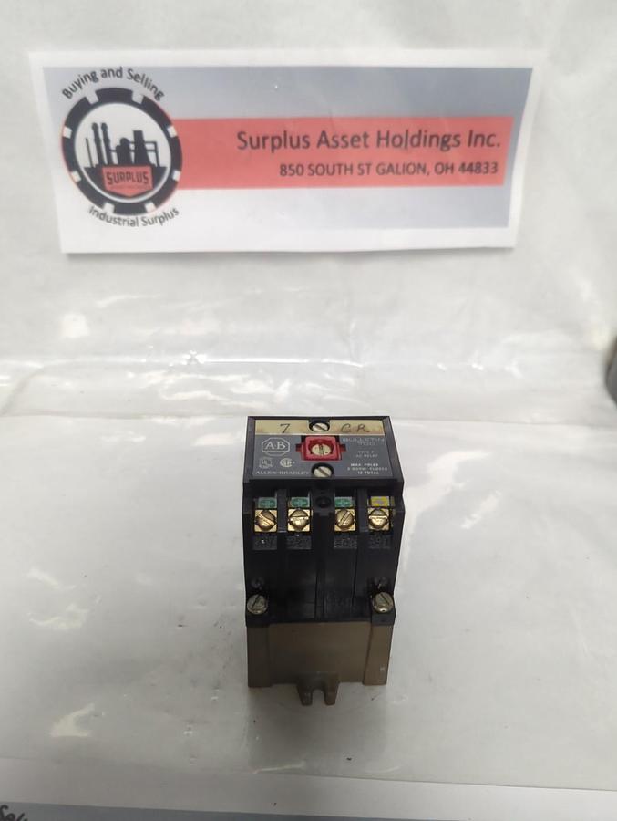 Used ALLEN BRADLEY,700-P400A1,SERIES A CONVERTABLE CONTACT CONTROL RELAY PRE-OWNED