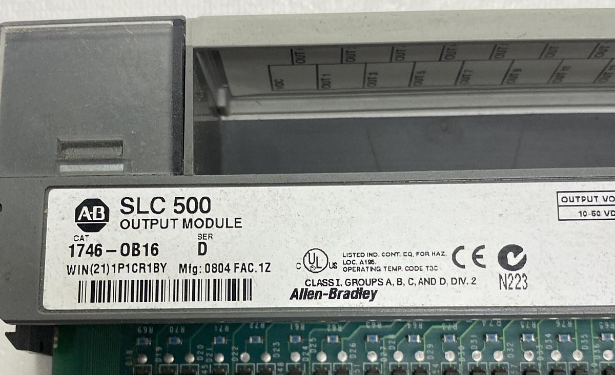 Allen Bradley,1746-0B16,Ser D Output Module NOS