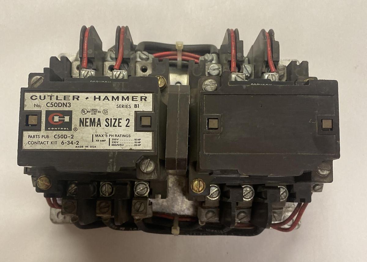 CUTLER HAMMER,C50DN3,CONTACTOR 120V 60HZ 3P NOS