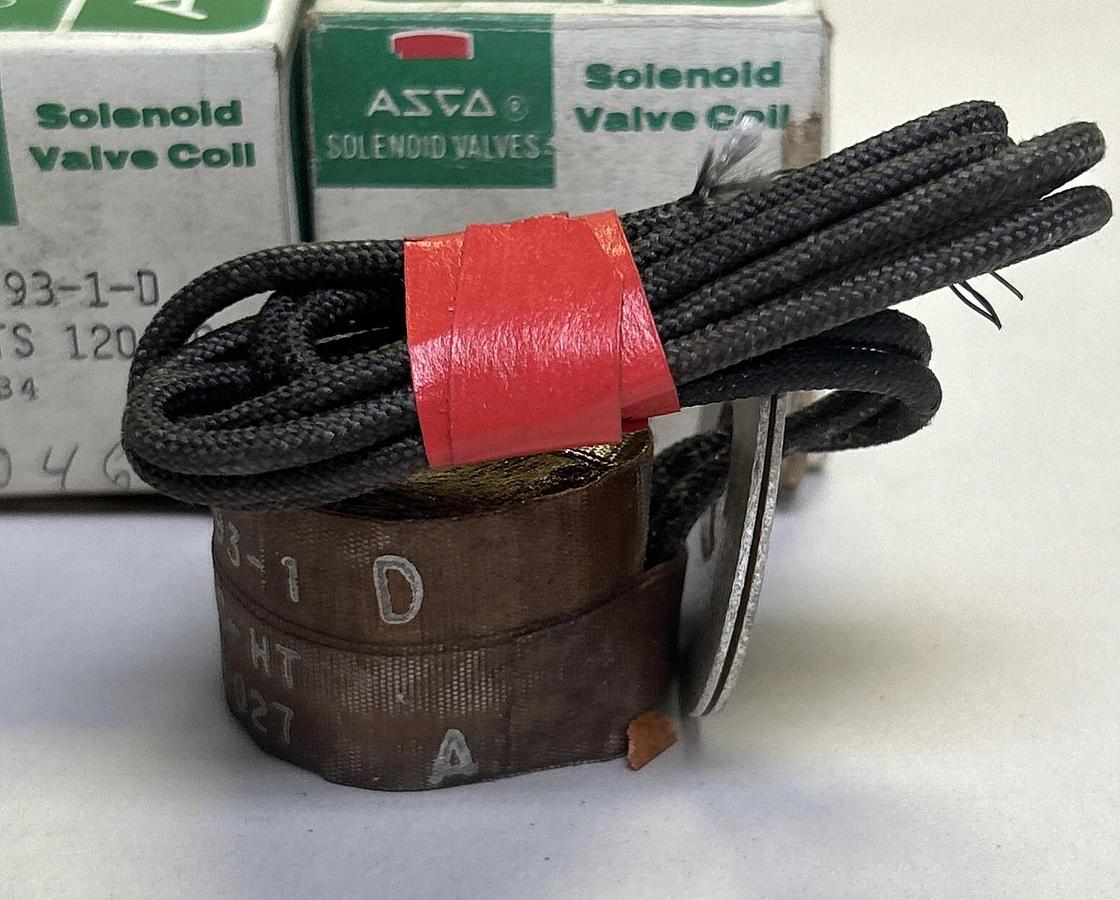 ASCO,38-793-1-D,SOLENOID VALVE COIL 120V LOT OF 2 NOS