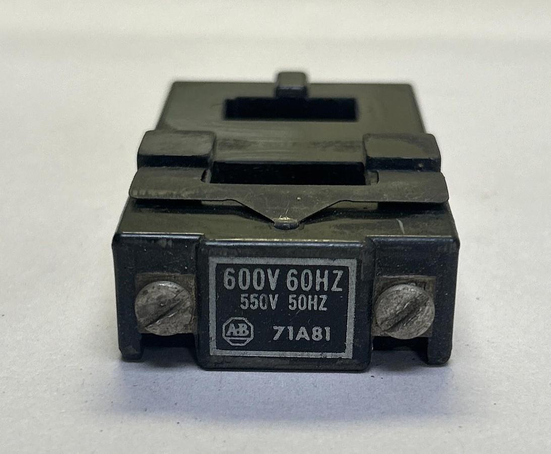 Used ALLEN BRADLEY,71A81,COIL 550V/600V