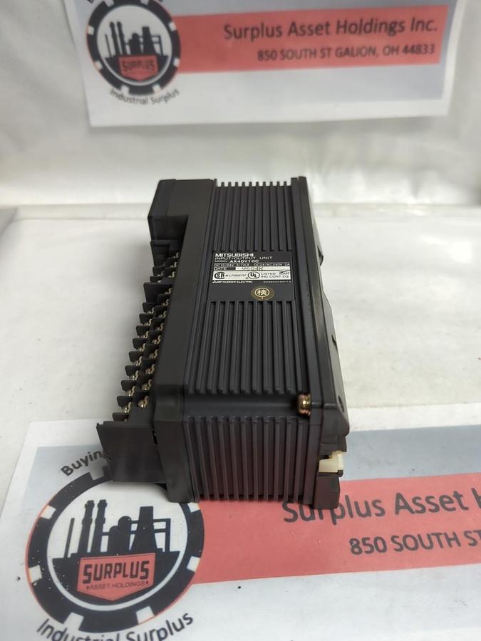 Used MITSUBISHI,AX40Y10C,MELSEC INPUT/OUTPUT UNIT MISSING DOORS PRE-OWNED