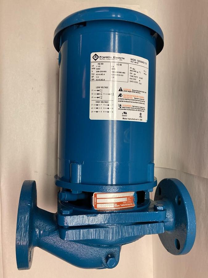 Used Burks,315GB5-1 1/2F,Pump 22EA00 w/Franklin 1303042112 Motor 60/50Hz