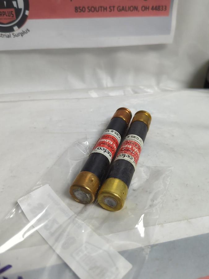 Used CEFCO,CRS-R-10,TIME-DELAY 10 AMP FUSE LOT OF 2 PRE-OWNED