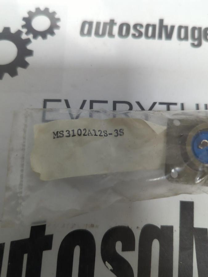 Used AMPHENOL,MS3102A12S-3S,CIRCULAR CONNECTOR RECEPTACLE NEW