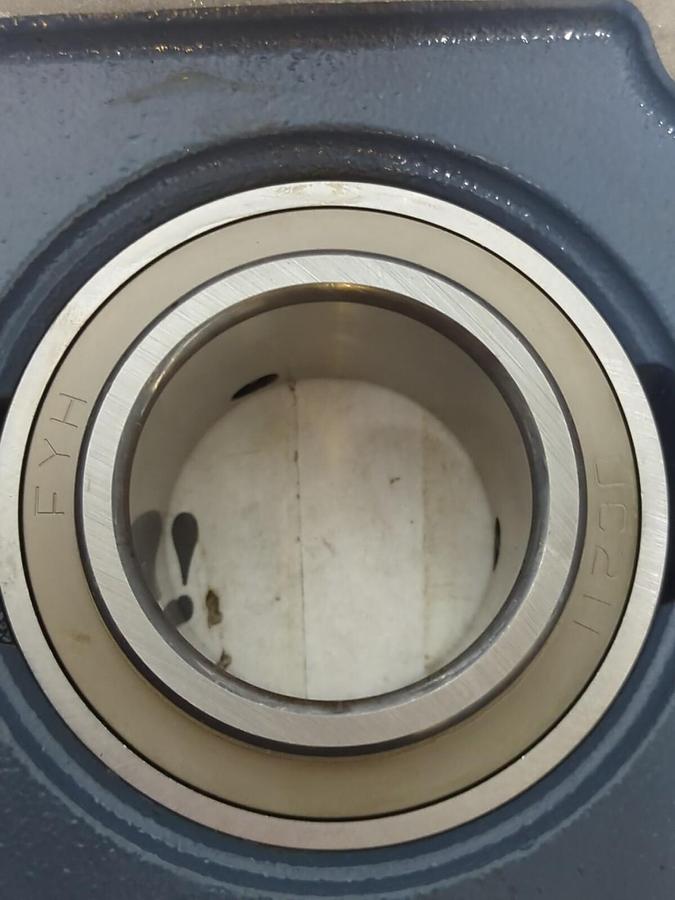 Used FYH 521385,(UC211,FLANGE BEARING 4-BOLT BASE 55MM BORE MISSING BOX NOS