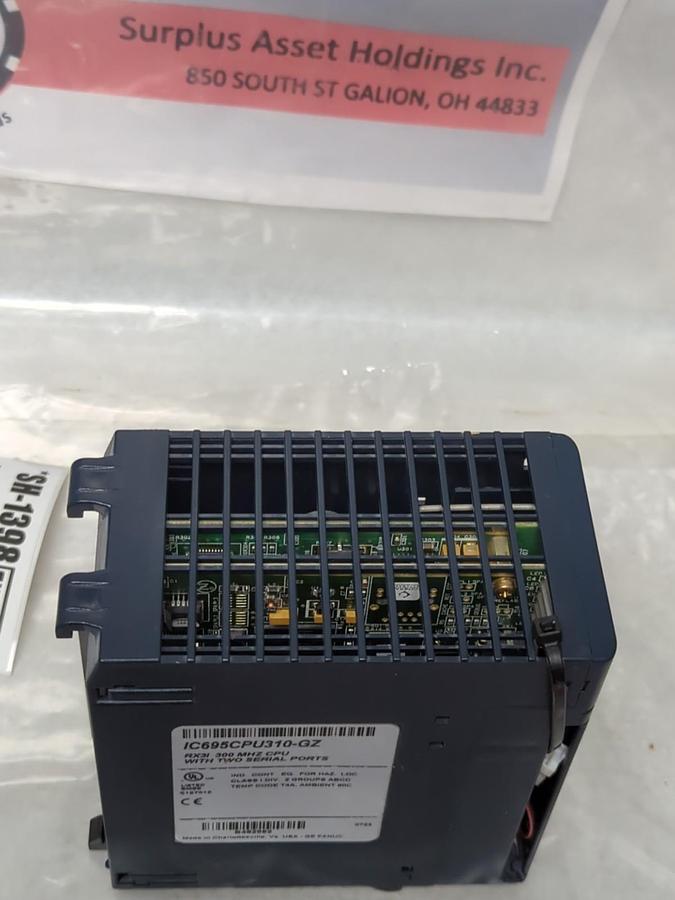 Used GE ,IC695CPU310-GZ,MODULE RX3i 300MHZ WITH 2 SERIAL PORTS PRE-OWNED