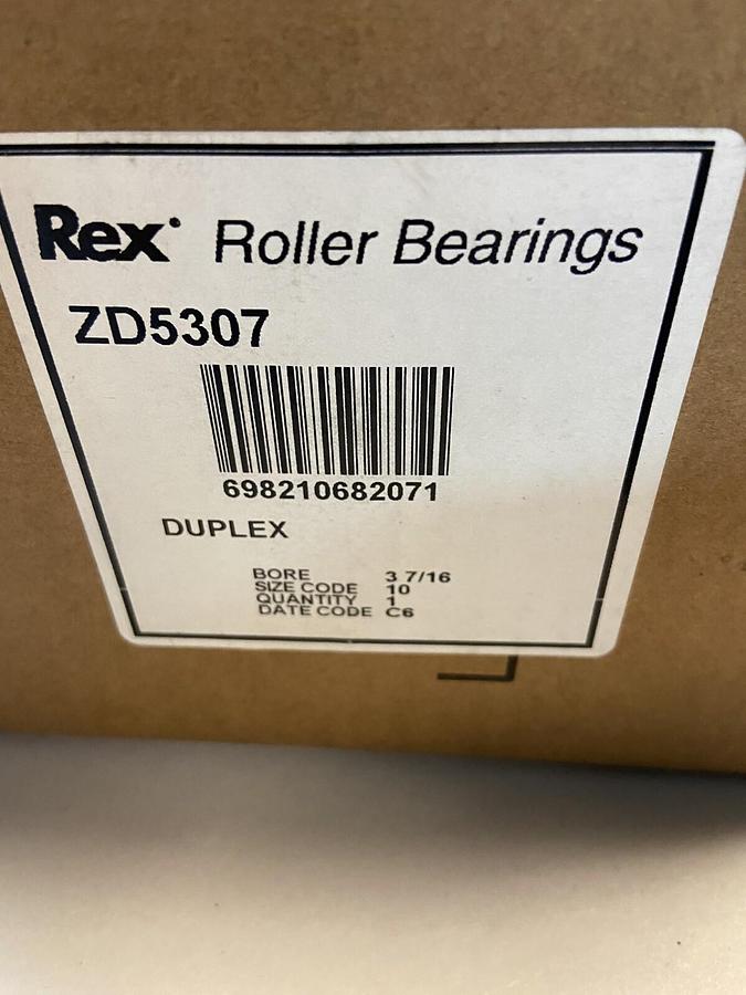 Rexnord,ZD5307,Roller Bearing Insert 3-7/16 INCH NOS