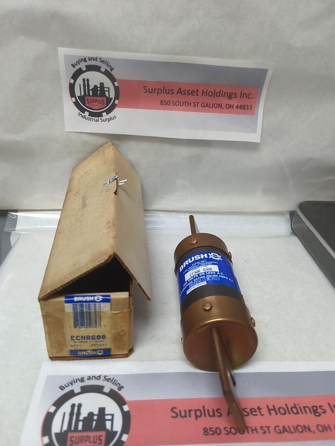 BRUSH,ECNR600,TIME-DELAY 600 AMP FUSE NOS