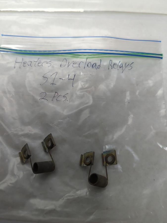 Used JOSLYN CLARK,S1-4,OVERLOAD THERMAL HEATER ELEMENT LOT OF 2 PRE-OWNED