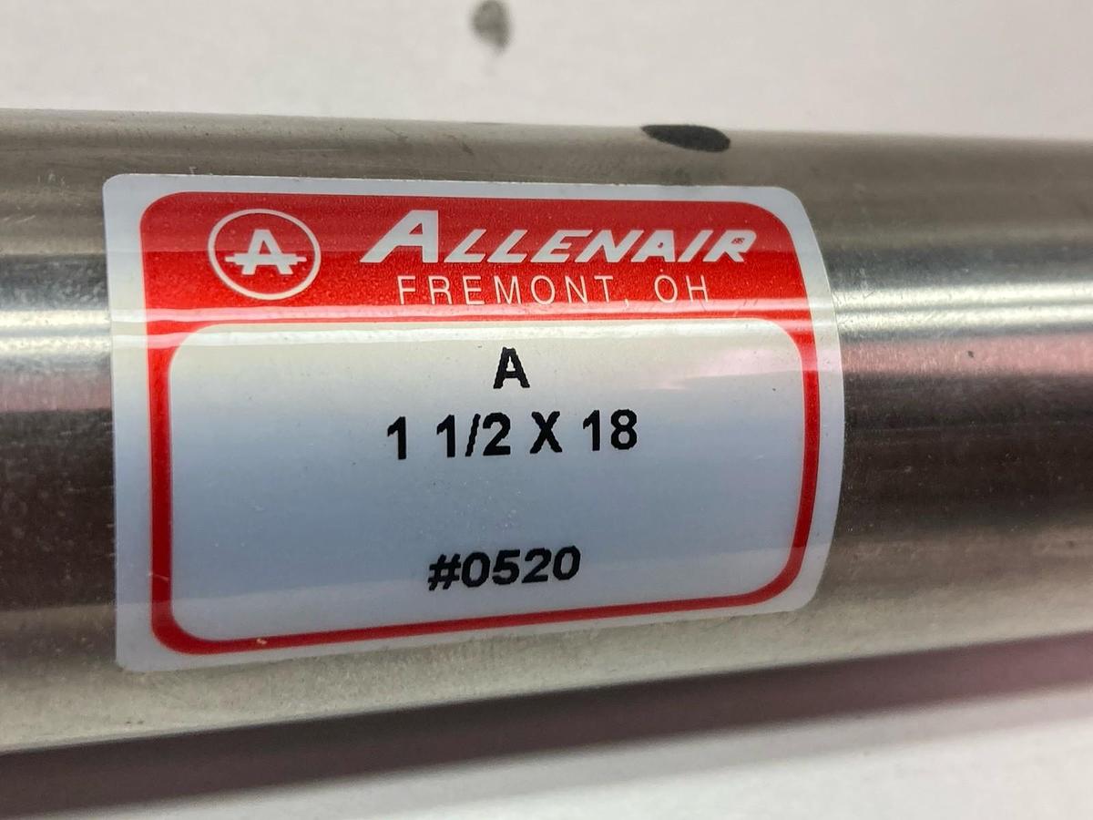 Allenair,A 1-1/2x18,Pneumatic Cylinder #0520