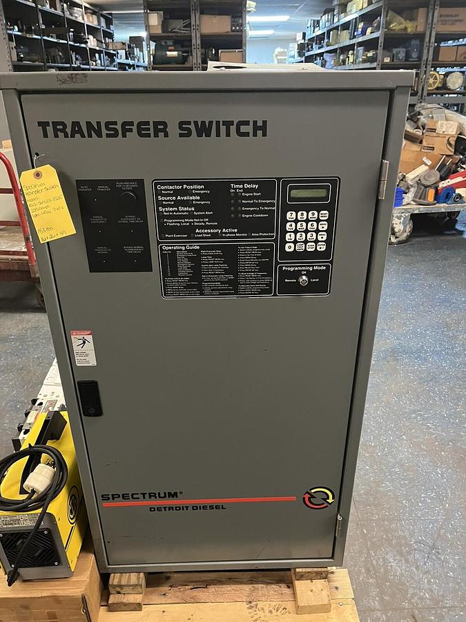 Used SPECTRUM,RLS-564231-0225,AUTOMATIC TRANSFER SWITCH 225A 240V 1PH