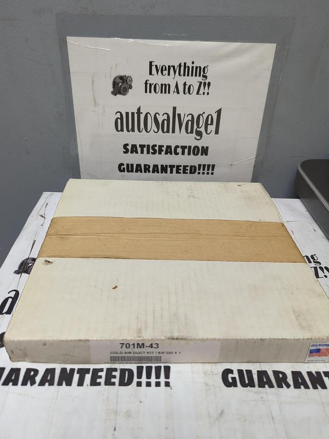 ITW VORTEC,701M-43,COLD AIR DUCT KIT 5/8 INCH OD X 1 SEALED BOX