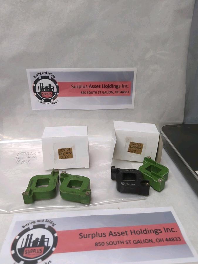 Used GENERAL ELECTRIC,15D21G3,COIL 230V 60HZ LOT OF 4 PRE-OWNED