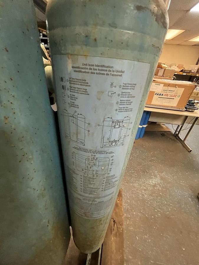 Used SPX HANKINSON,HHL40,REGENERATIVE DESICCANT COMPRESSED AIR DRYER 40CFM 1PH