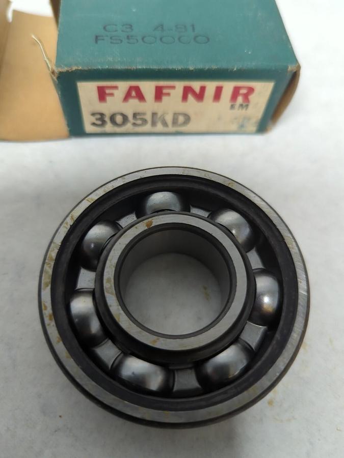 FAFNIR,305KD,DEEP GROOVE BALL BEARING SINGLE METAL SHIELD NOS
