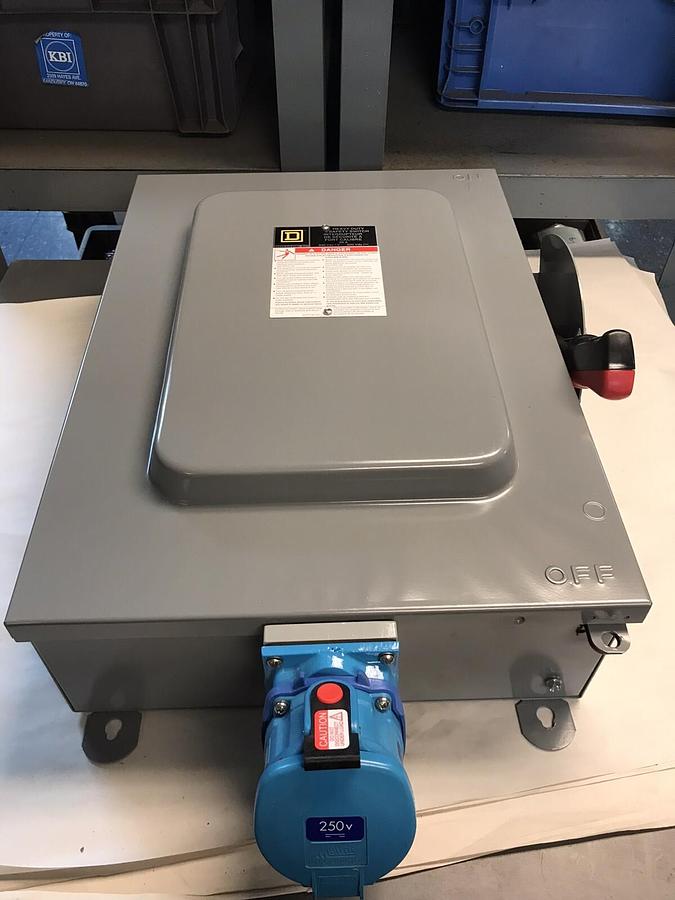 Square D,H461,Safety Switch with Meltric DSDC3 30AMP 250VDC 33-3420P NEW