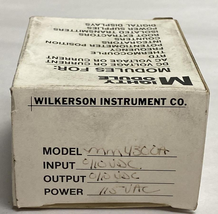 WILKERSON INSTR CO,MM4300A,MIGHTY MODULE MODULE TRANSMITTER NOS
