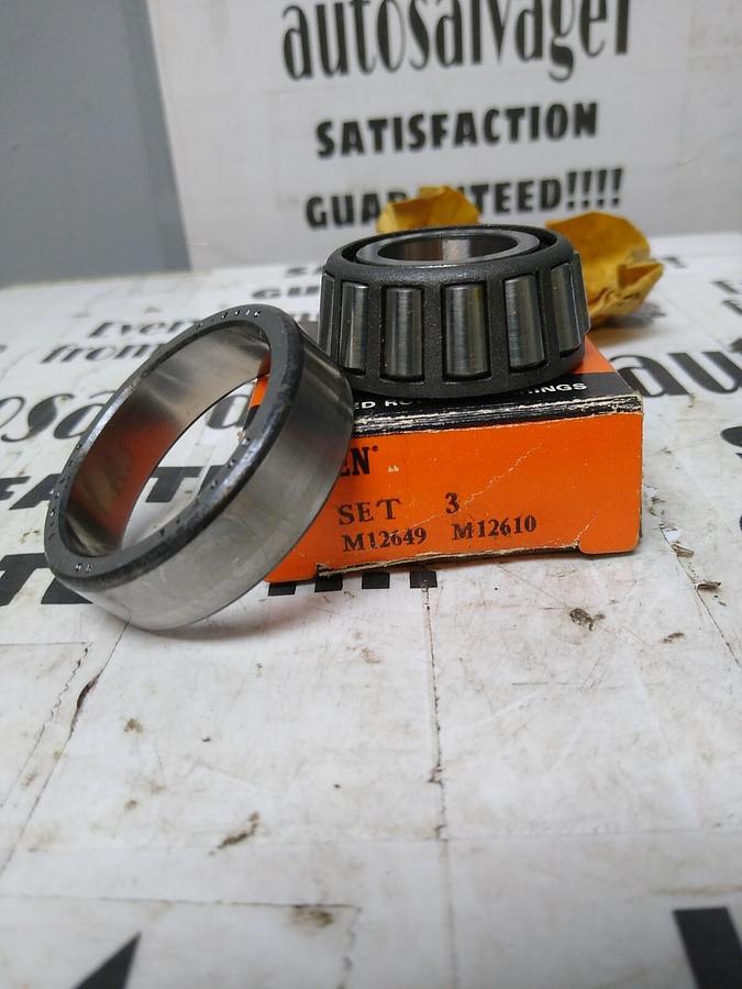 TIMKEN,SET #3 M12649-M12610,COMPLETE BEARING NOS