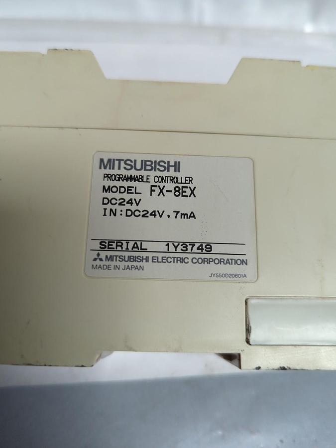 Used MITSUBISHI,FX-8EX,PROGRAMMABLE CONTROLLER DC24V PRE-OWNED