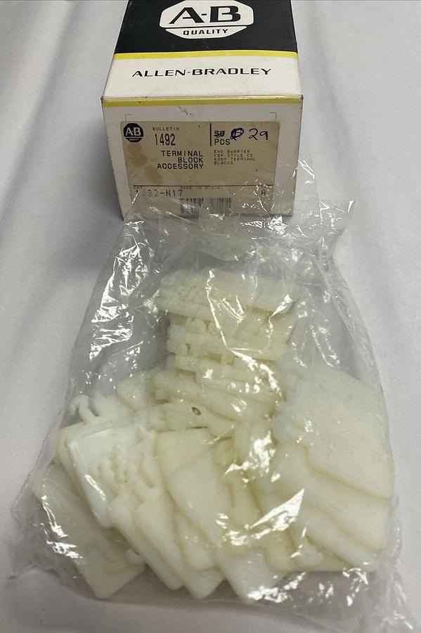 Allen Bradley,1492-N17,Terminal End Barrier Blocks Lot Of 29 NOS