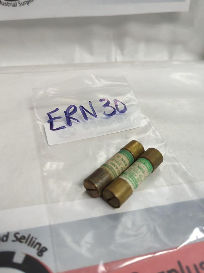ECONOMY,ERN-30,RENEWABLE 30 AMP FUSE LOT OF 2 PRE-OWNED