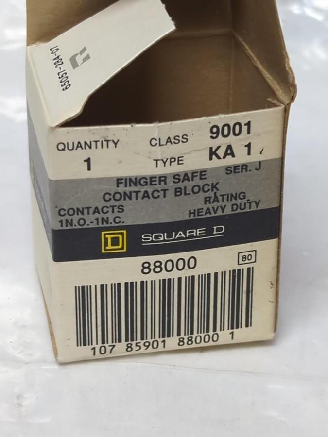 SQUARE D,9001 KA 1,FINGER SAFE CONTACT BLOCK SERIES J NOS