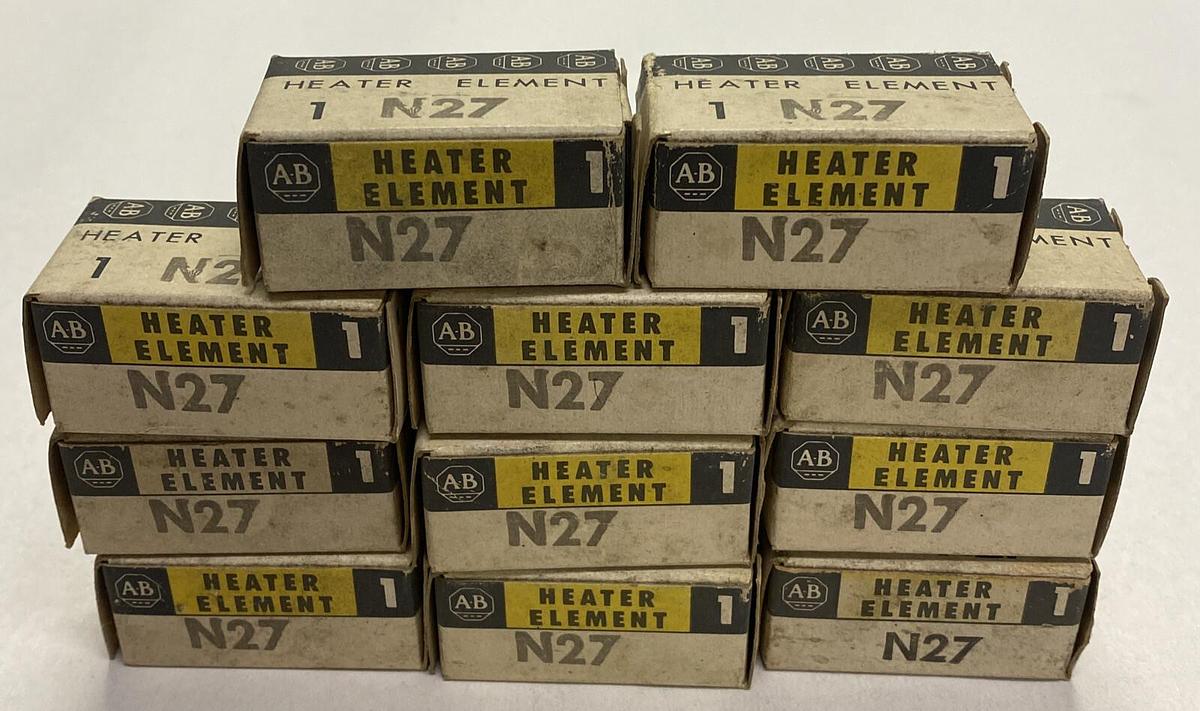 ALLEN BRADLEY,N27,OVERLOAD RELAY HEATER ELEMENT LOT OF 11 NOS