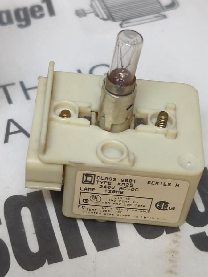 SQUARE D,72632,TYPE KM25 SERIES H LIGHT MODULE RESISTOR 240V NOS