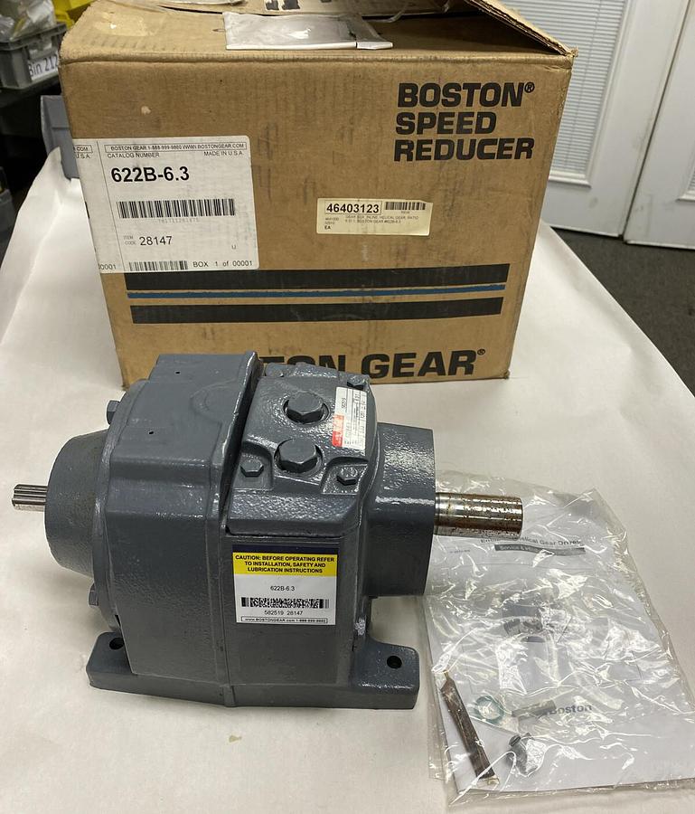 Boston Gear,622B-6.3,Speed Reducer 6.3:1 Ratio 1750RPM NOS