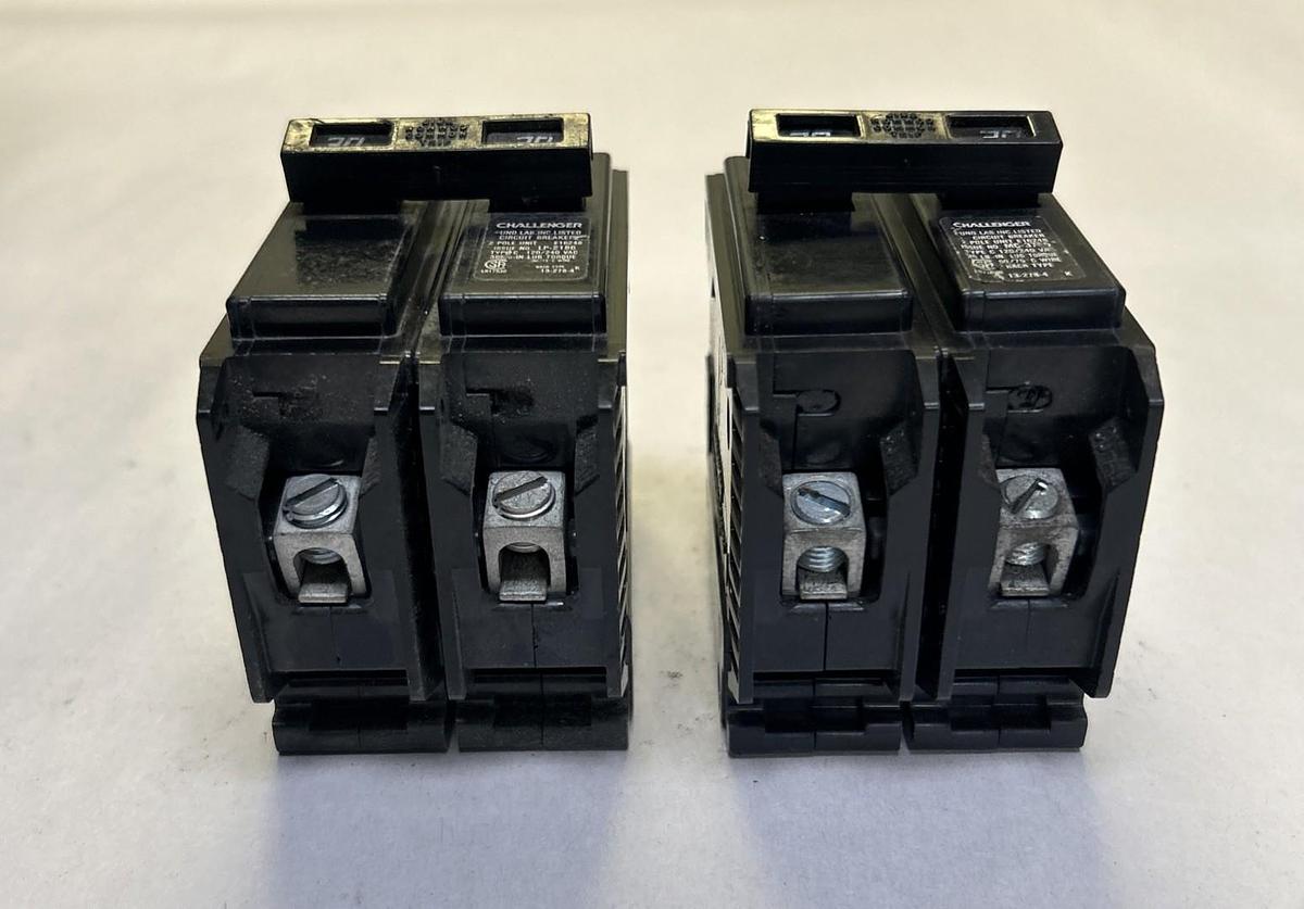 Used CHALLENGER,C230,CIRCUIT BREAKER 30A 120/240V 2P LOT OF 2