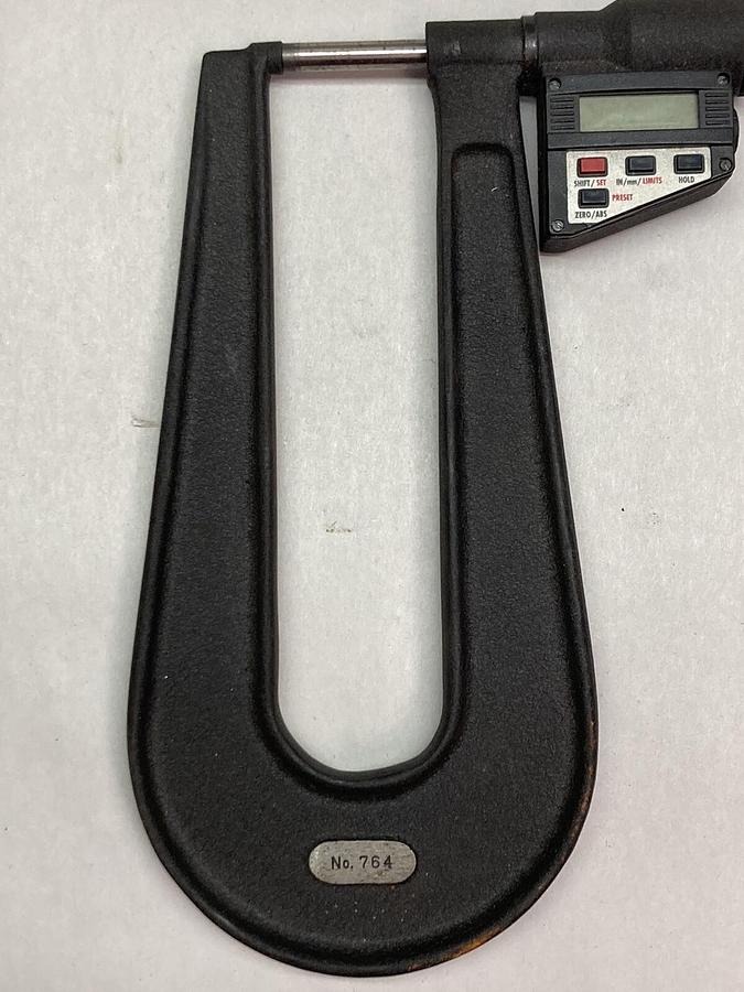 Used Starrett,764,Digital Deep Throat Sheet Metasl Micrometer