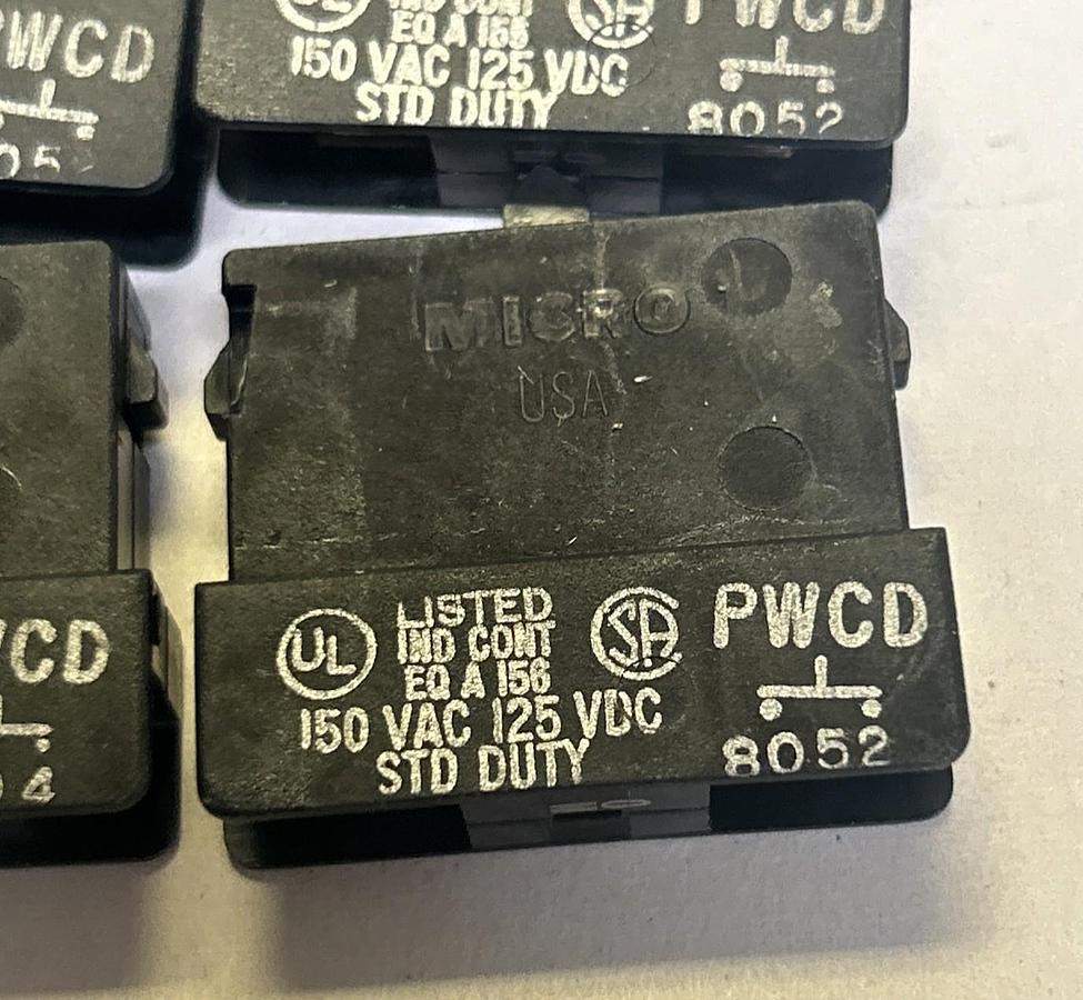 HONEYWELL MICROSWITCH,PWCD,CONTACT BLOCK LOT OF 6 NOS