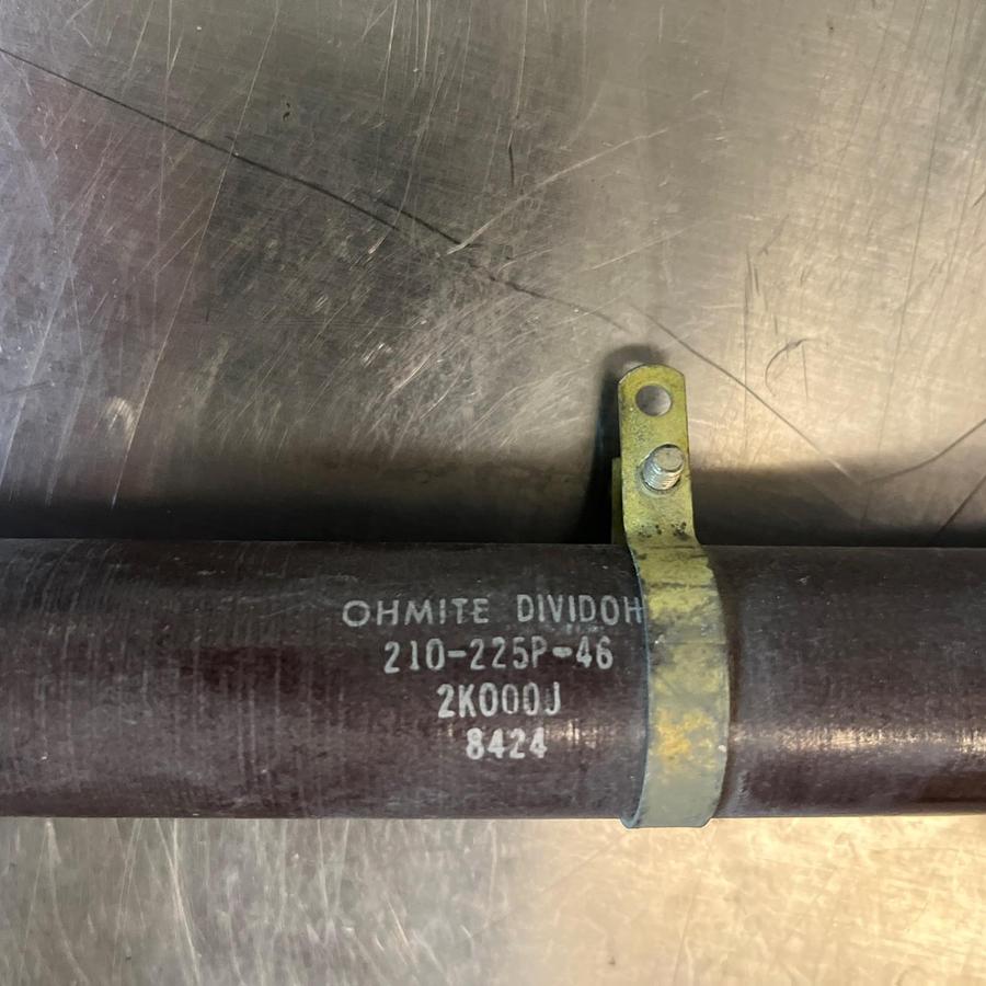 Used OHMITE,210-225P-46,DIVIDOHM RESISTOR 2K000J