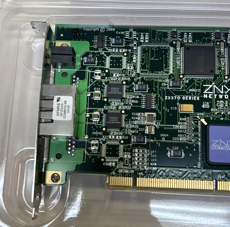 ZNYX,ZX372-EME-A4,NIC FAST ETHERNET ADAPTER CIRCUIT BOARD NOS