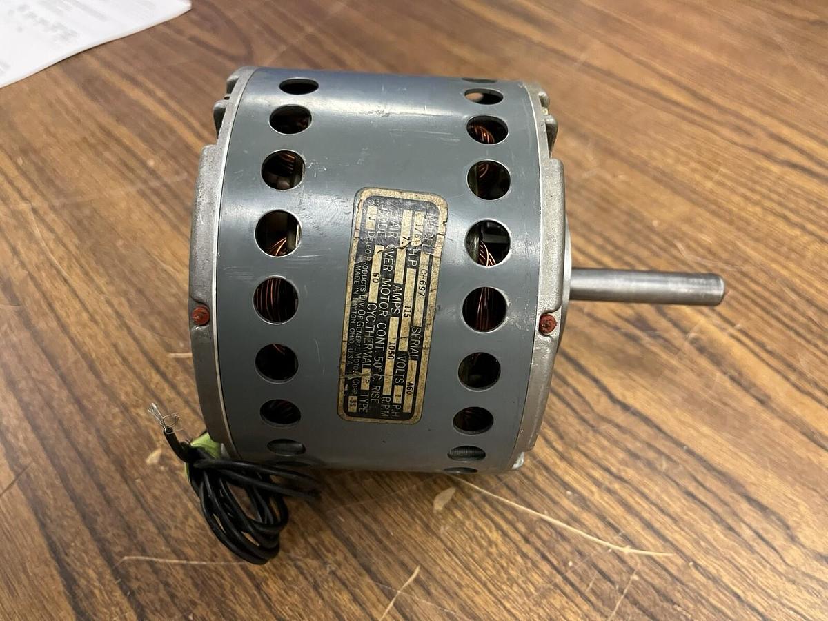 Used DELCO,C-697,ELECTRIC MOTOR 1/6HP 115V 1PH 1050RPM