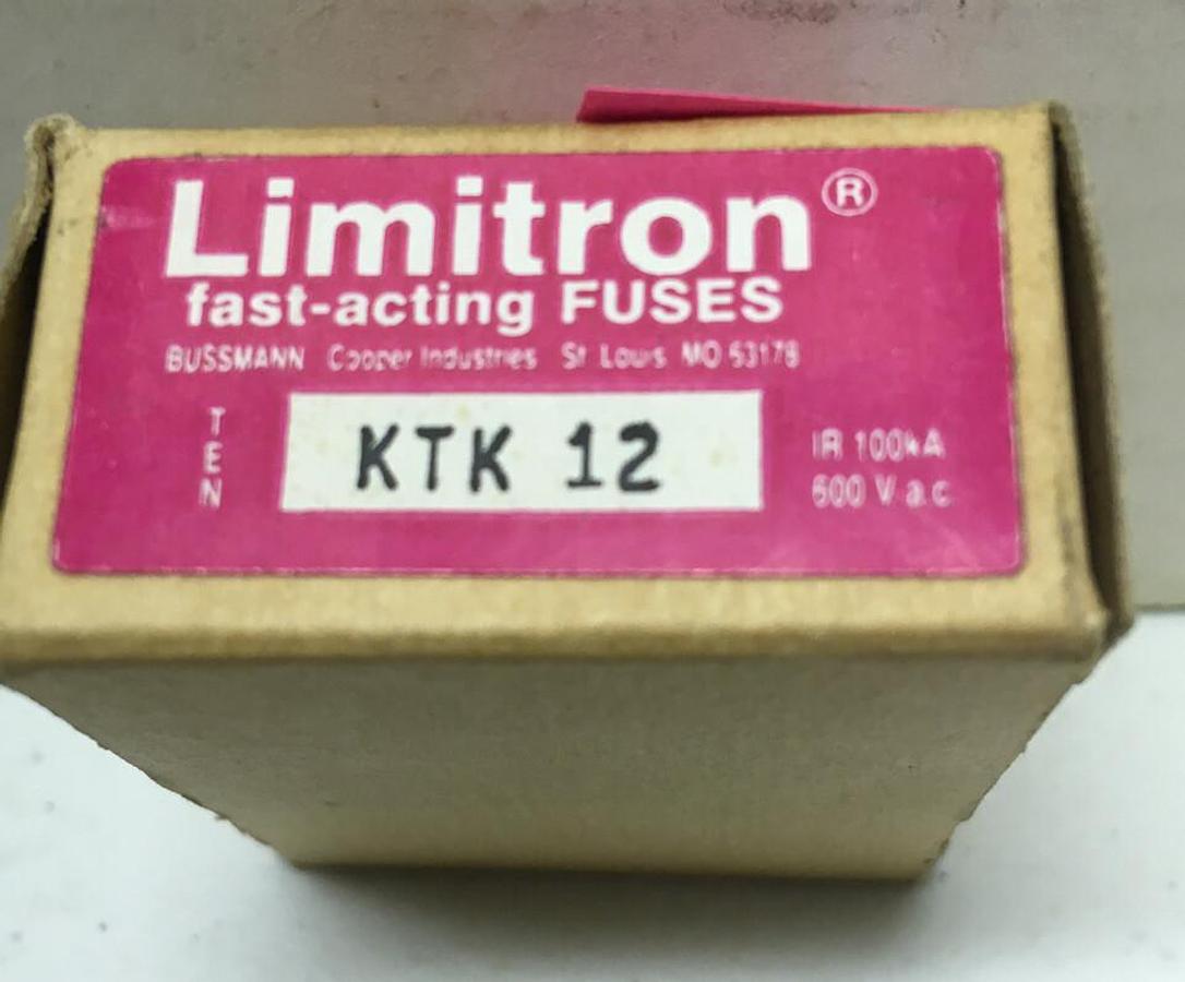 Limitron,KTK 12,Fuses LOT OF 10 Fast-Acting Fuses 600V