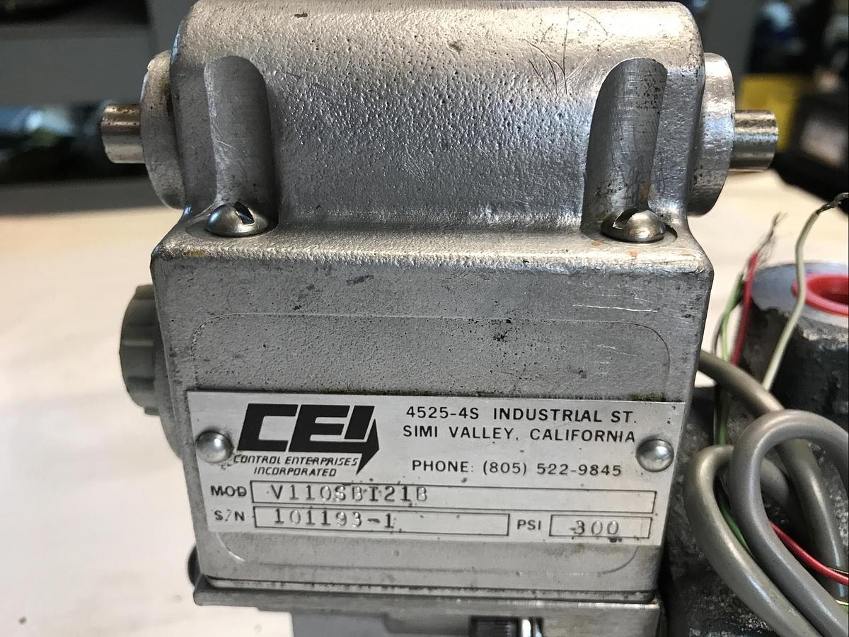 Used CEI,V110SBI21B,Hydraulic Servo Valve 300PSI