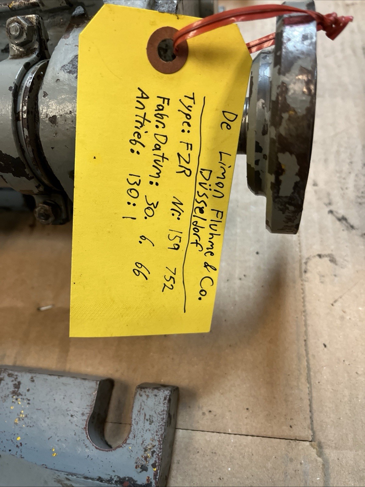 Used DE LIMON FLUHME,FZR 159-752,CENTRAL GREASE PLUNGER PUMP