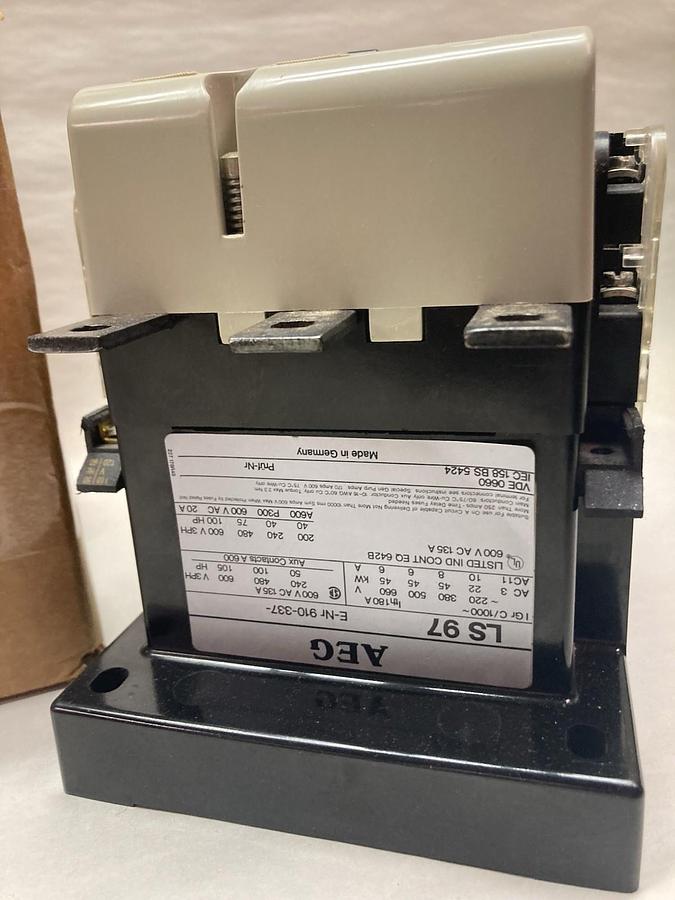 AEG,E-Nr910-337 LS97,Contactor  135A 600Vac