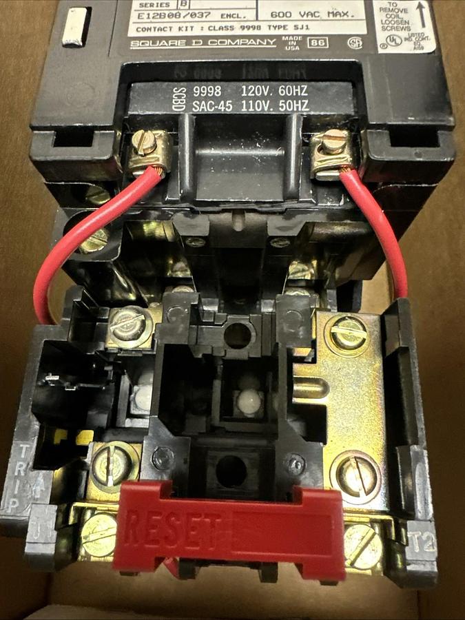Used Square D,8536SAG11,Size 00 Motor Starter