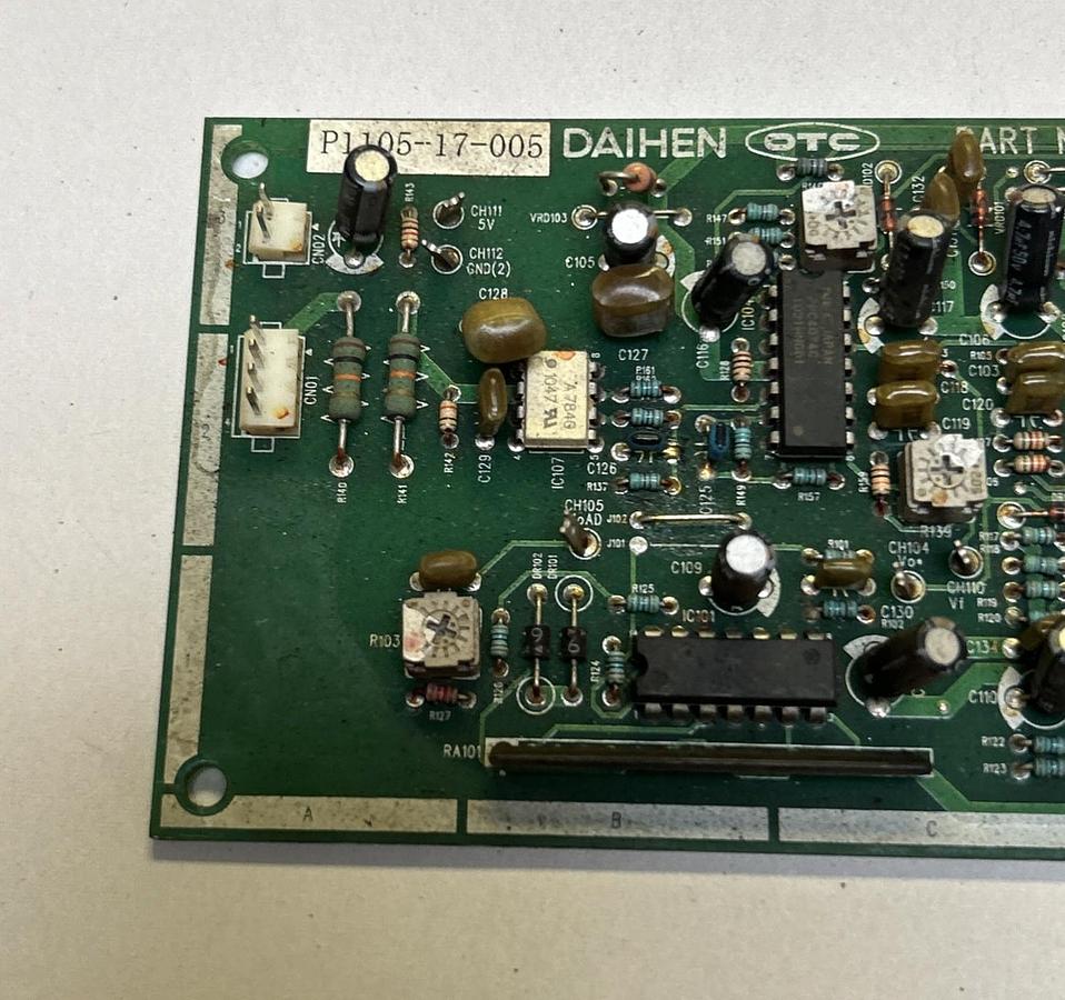 Used DAIHEN OTC,P10264X,CIRCUIT BOARD FOR DP400 WELDER