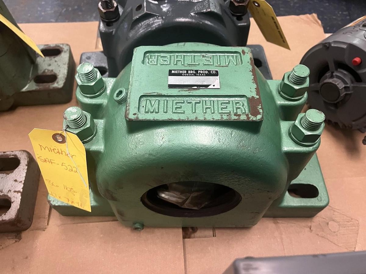 Used MIETHER,SAF-522,PILLOW BLOCK BEARING HOUSING