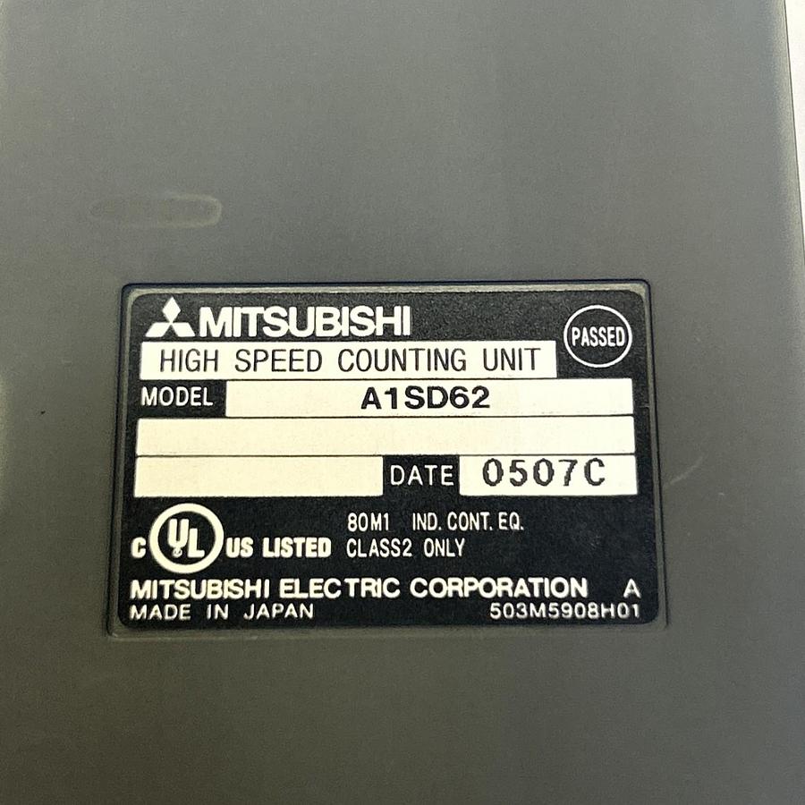 Used MITSUBISHI,A1SD62,HIGH SPEED COUNTING UNIT MODULE