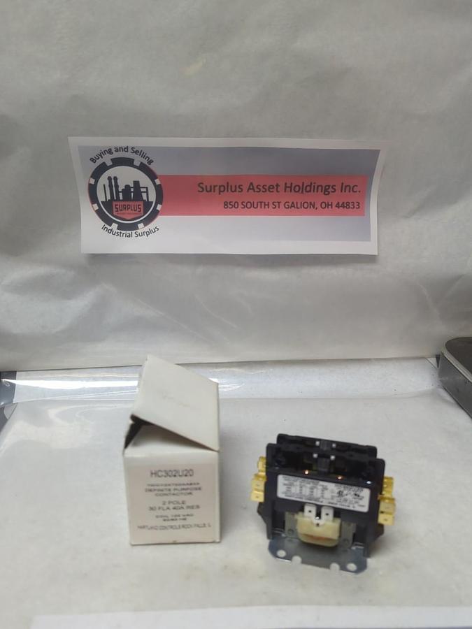 HARTLAND CONTROLS,HC302U20,DEFINITE PURPOSE RELAY 2-POLE 30 FLA 40A RES NOS