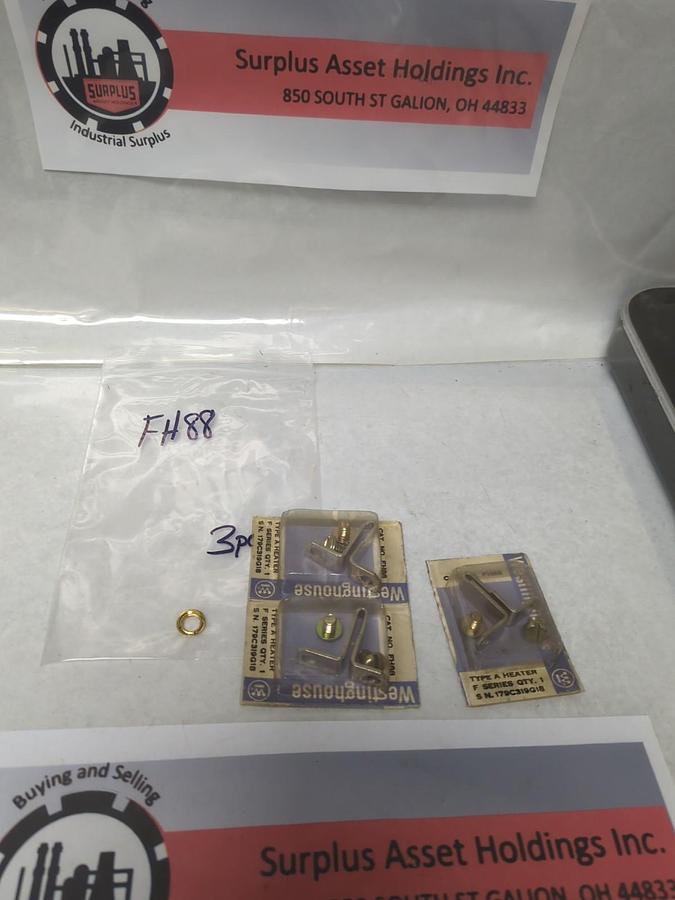 WESTINGHOUSE,FH88,OVERLOAD HEATER ELEMENT LOT OF 3 NOS